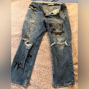 One of a kind Simpsons Jeans Size 38
